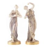 Pair of Royal Worcester figures.