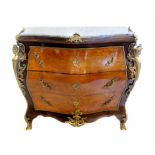 20th century French Bombe front commode chest.