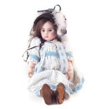 Jumeau doll with closed mouth and open eyes