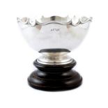 An early 20th Century silver Monteith bowl,