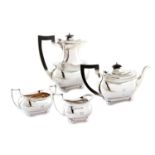 Four piece tea set by Barker Bros