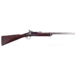 Snider Enfield .577 Cadet carbine, converted from a percussion rifle, the lock with VR crown and