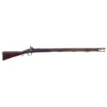 East India Company pattern 1842 Percussion .750 musket, with Brunswick style trigger guard, lion