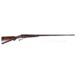 W. P. & W Skelton Warrington 8 bore single barrel rotary lever wild fowling shotgun , black powder