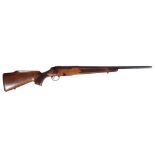 Tikka M595 RH .223 bolt action rifle, serial number 933623, figured chequered stock with rosewood
