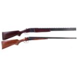 Two Baikal shotguns, one an over and under serial number E05813, the other a side by side serial