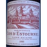 Cos D'Estournel, Saint-Estephe, 1995, 4 bottles. To bid on this timed auction please visit www.