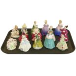 Fourteen Royal Doulton small size figures Condition reports are not available for our Interiors