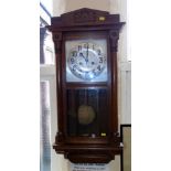 1930's oak cased wall clock. Condition reports are not available for our Interiors Sales