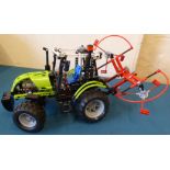Lego Technic tractor with hay tedder (8284), lacking box. Condition reports are not available for