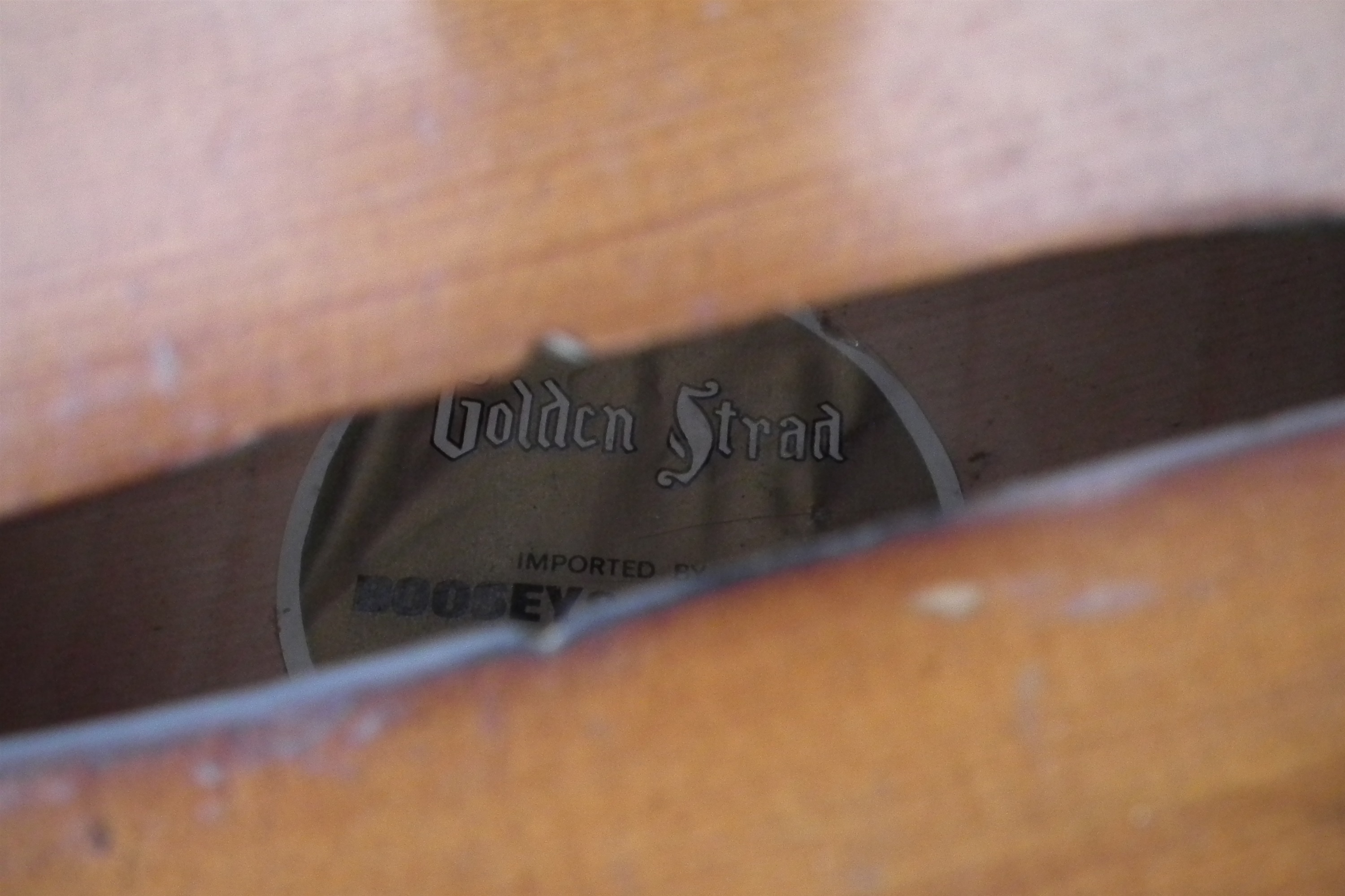 Boosey and Hawkes Golden Strad Cello with bow and case - Image 10 of 14