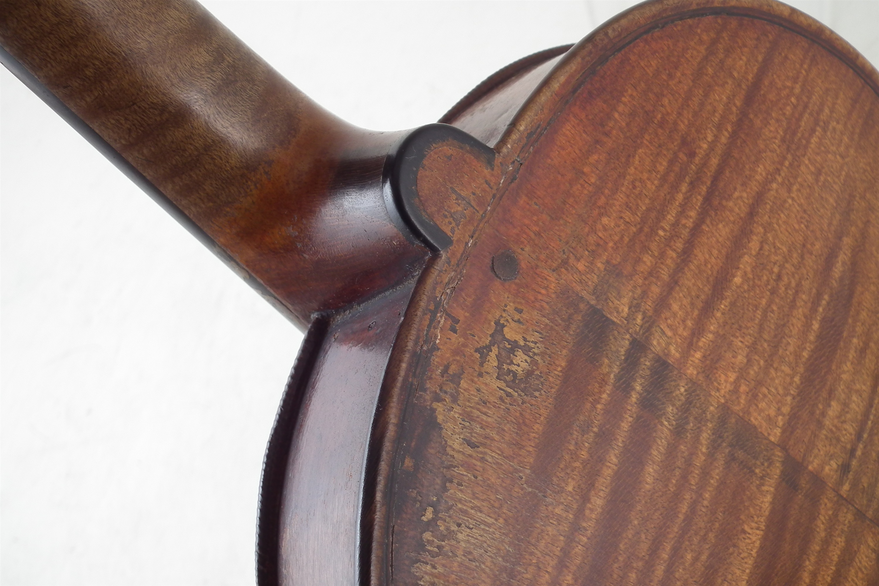 German violin with three bows and a case - Image 11 of 20
