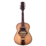 Flat back mandolin with case,