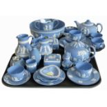 Approx 35 pieces of mixed Wedgwood tea pots, cups and saucers ash trays ect Condition reports are