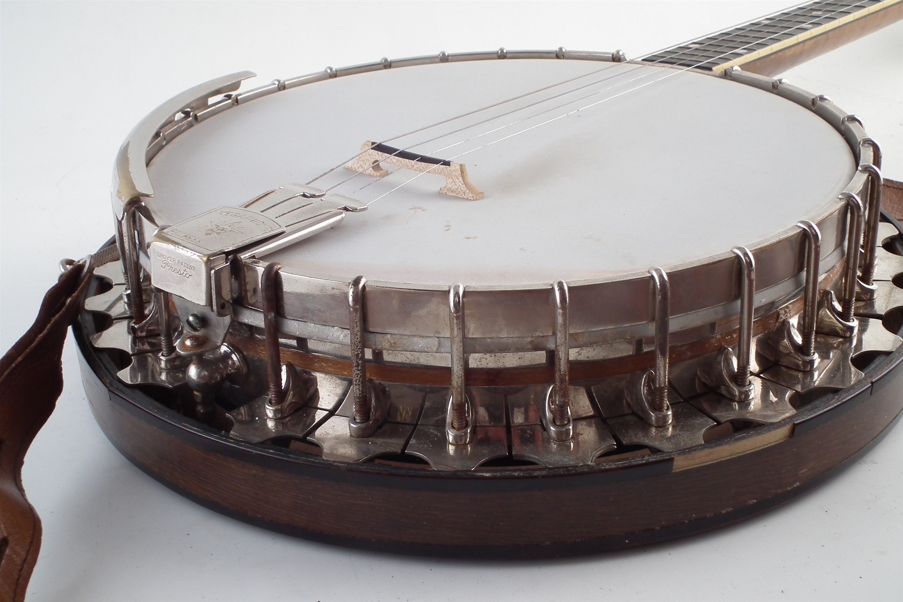 Vega Vegaphone Professional tenor four sting banjo, - Image 18 of 19