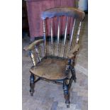 Victorian elm/beech farmhouse chair. Condition reports are not available for our Interiors Sales