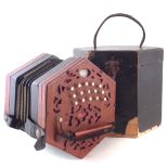 Lachenal 30 key concertina with case