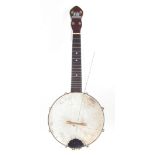 George Formby banjolele with case and music
