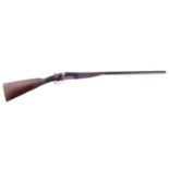 W. J. Jeffrey 12 bore side by side shotgun, serial number 11118, the replacement trigger guard