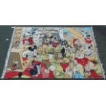 Mid 20th century woollen Mickey Mouse rug 272 x 176cm Condition reports are not available for our