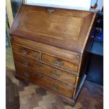 George III mahogany bureau with fitted interior Condition reports are not available for our