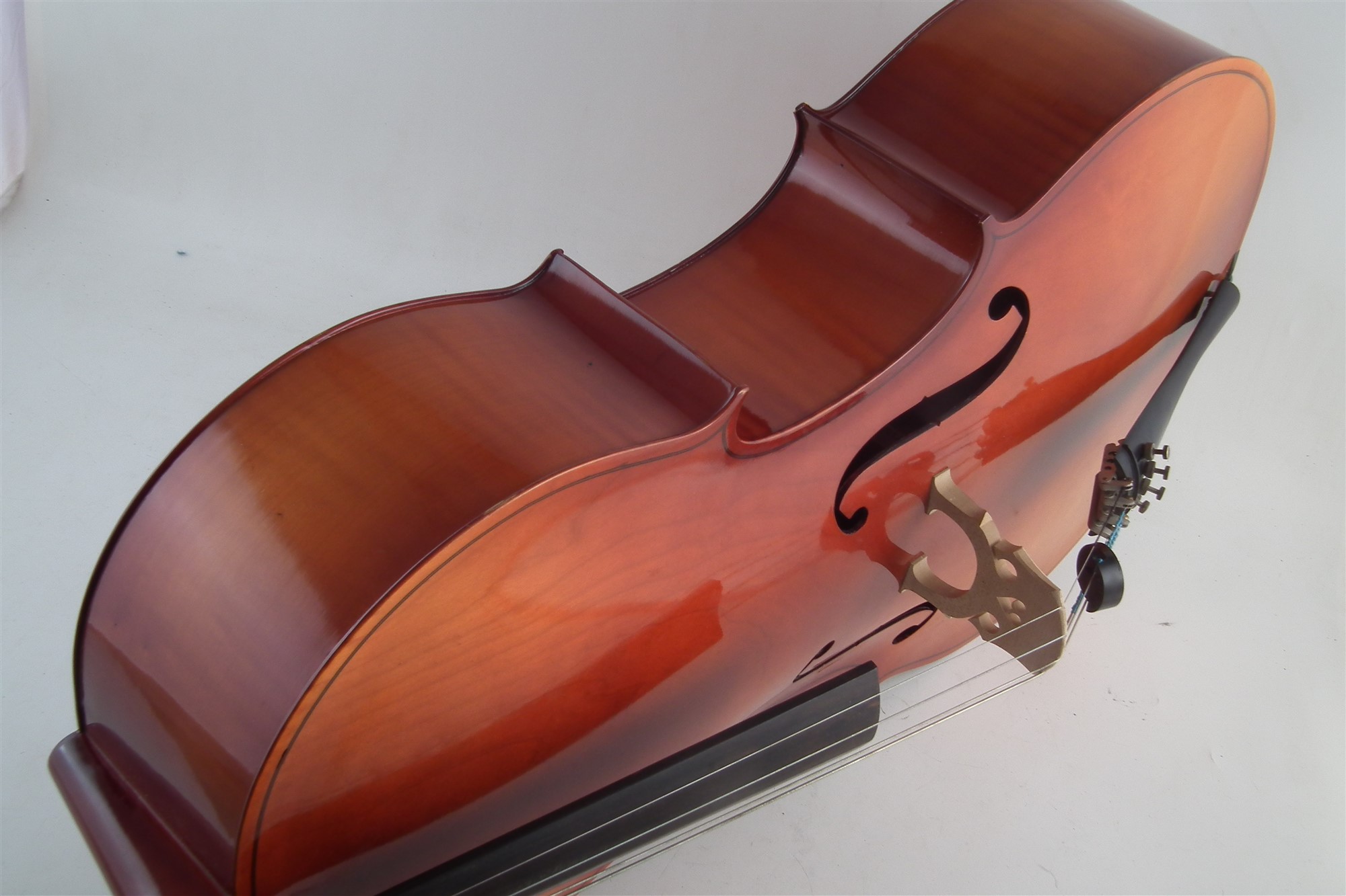 Czechoslovakian 4/4 cello, with bow, and hard case. - Image 4 of 12