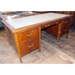 Modern Durrant twin pedestal office desk. Condition reports are not available for our Interiors