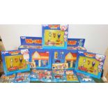 Two Corgi Tom & Jerry "Fun Houses", two "The Movies" and seven other smaller associated toys, all