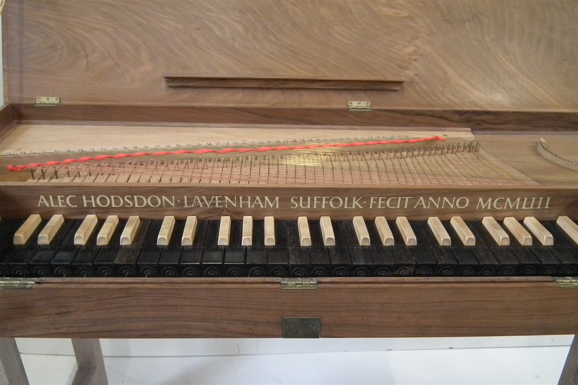 Modern unfretted Clavichord by Alec Hodsdon 1953, - Image 2 of 11