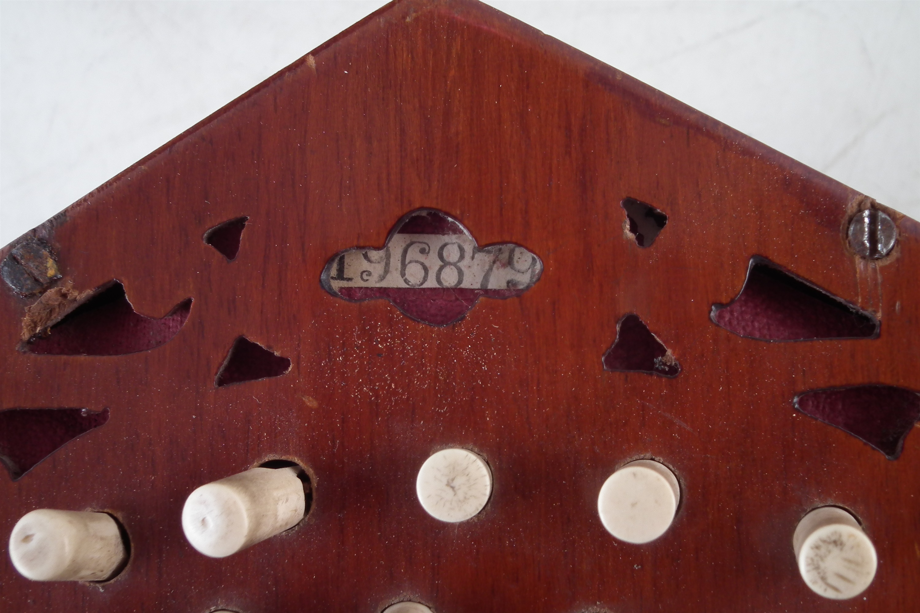 Lachenal 30 key concertina with case - Image 6 of 8