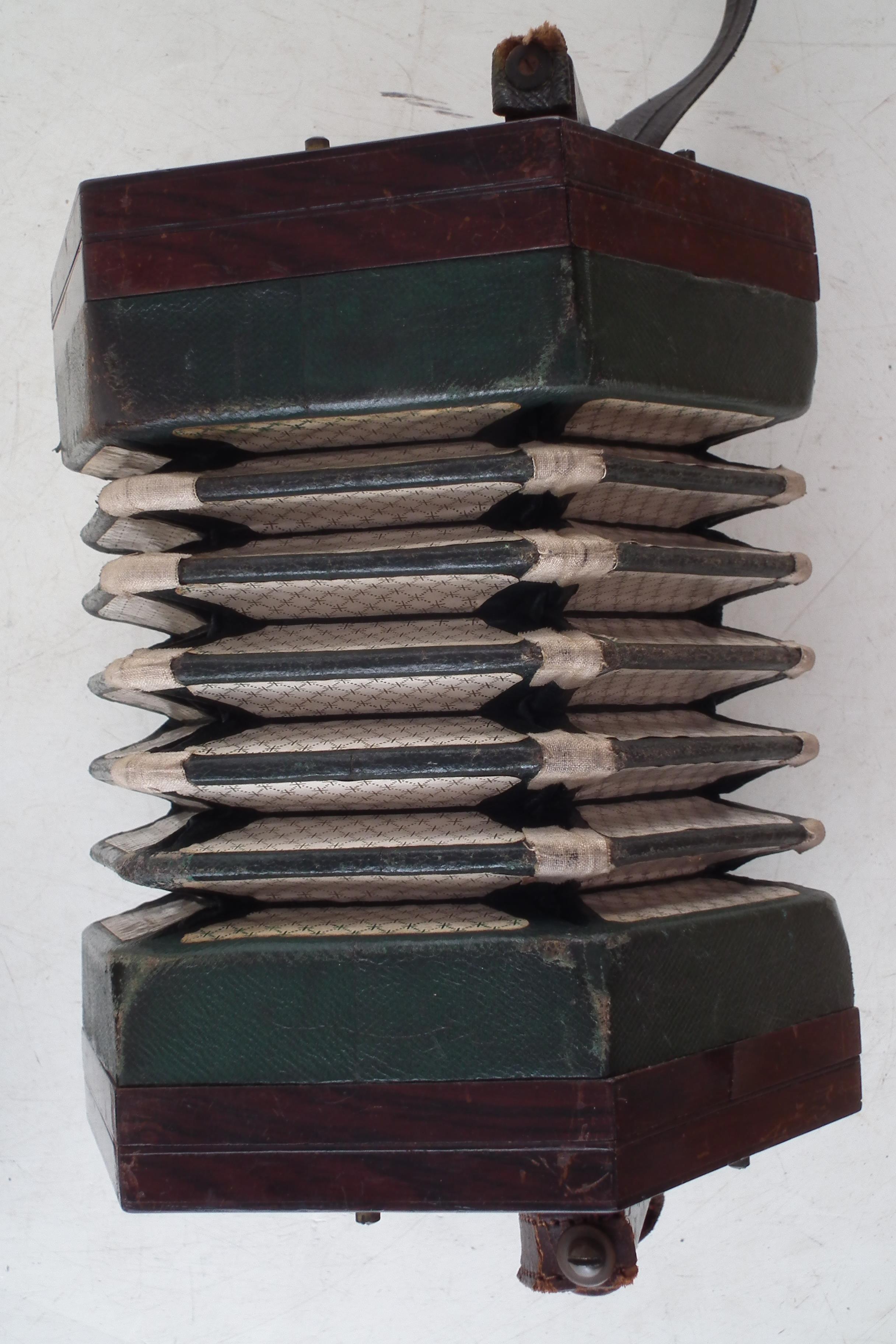 Lachenal 20 key concertina with case - Image 5 of 7