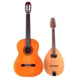 Concorde classical guitar and a Blue Moon Octave Mandolin