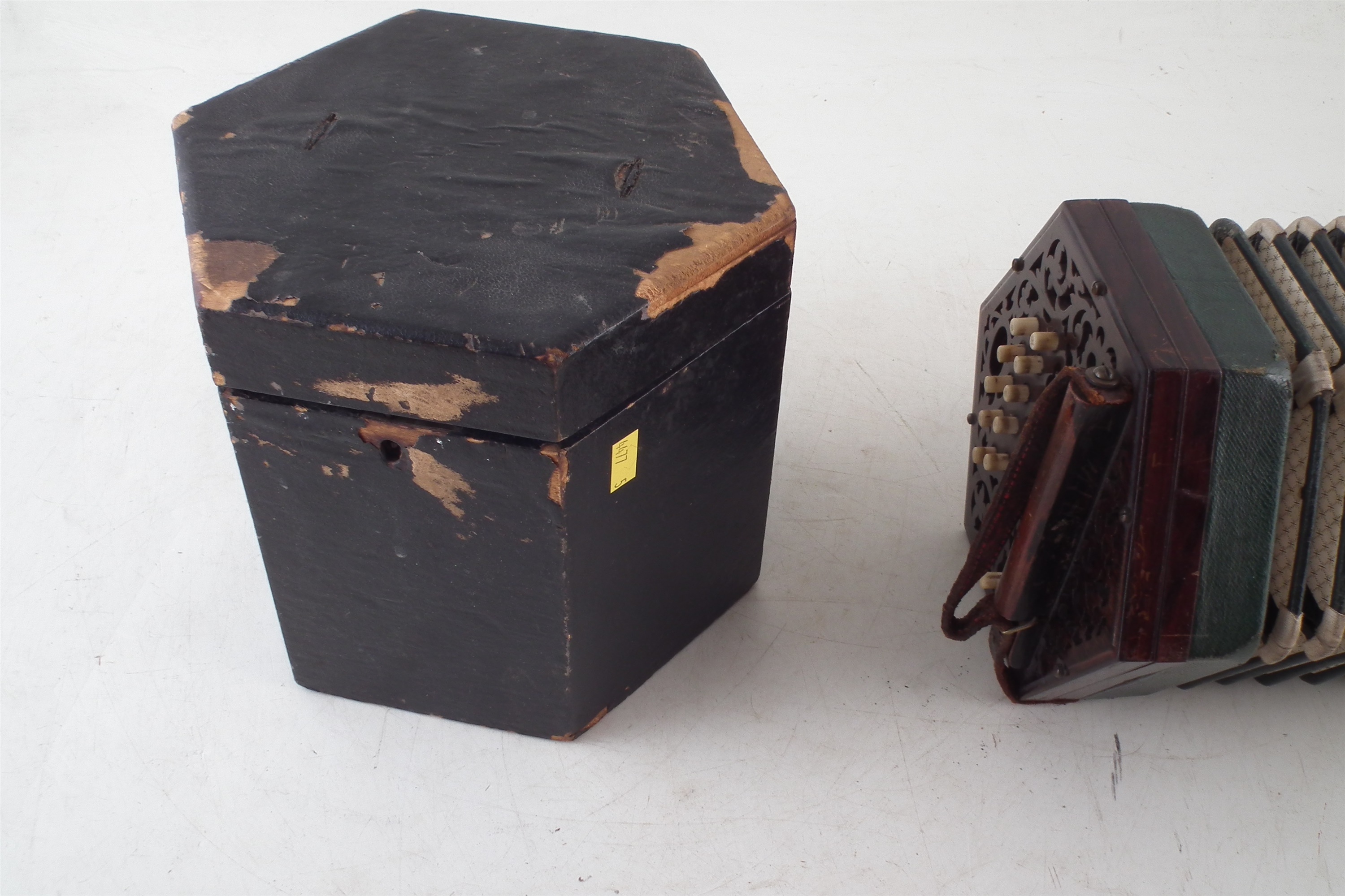 Lachenal 20 key concertina with case - Image 6 of 7