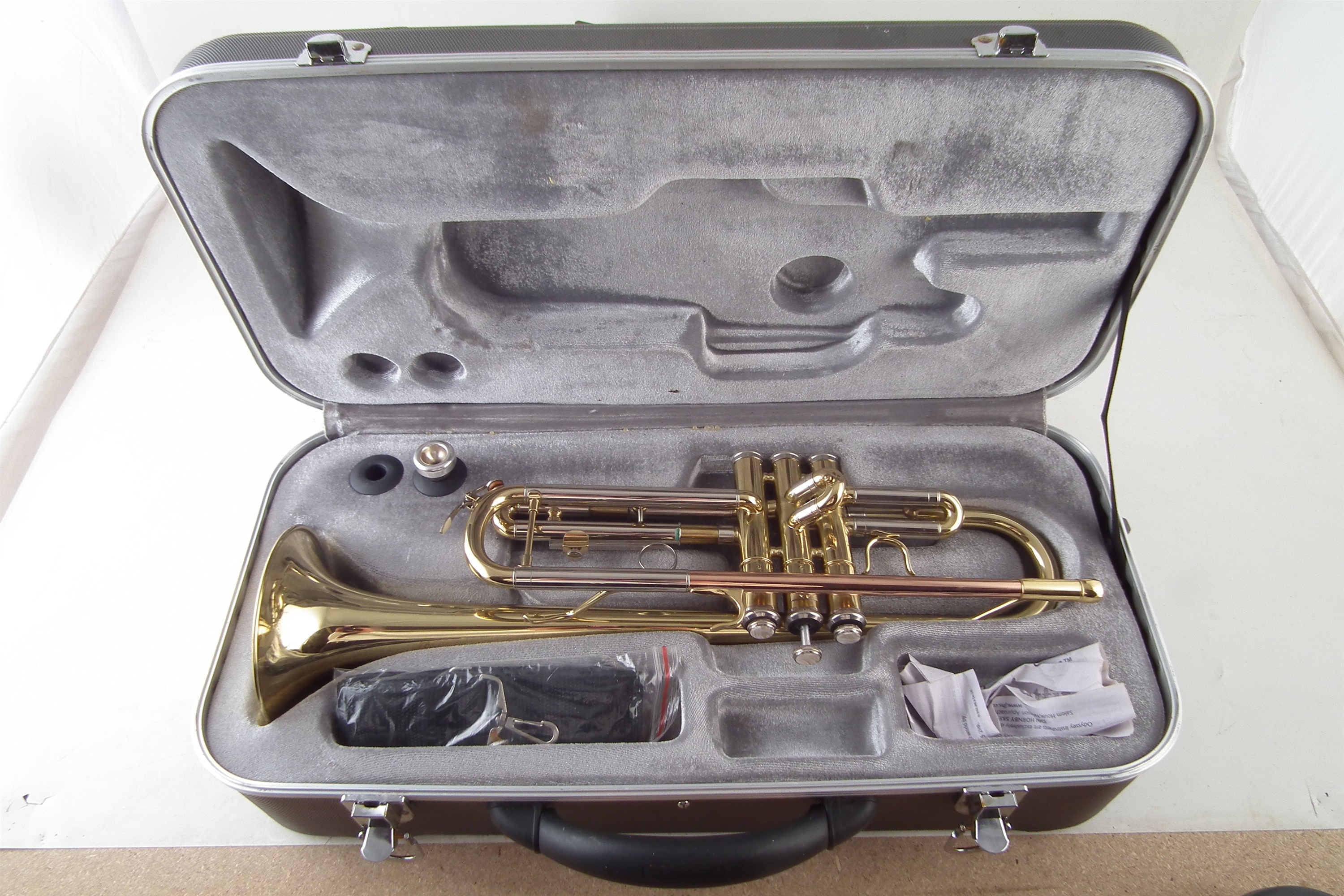 Odyssey trumpet in case and Rosetti piano accordion. - Image 6 of 6