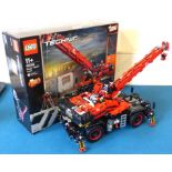 Lego Technic (42082) rough terrain crane complete with box. Condition reports are not available