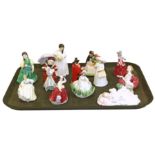 Twelve Royal Doulton small size figures Condition reports are not available for our Interiors Sales