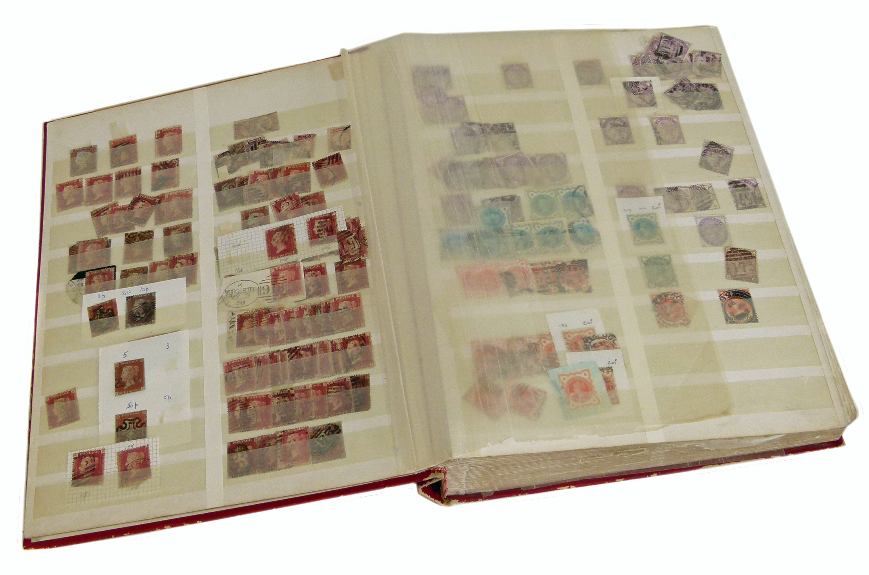 GB stamp collection in stockbook from early QV issues to 1990's, duplication in places but