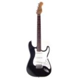 Squier by Fender stratocaster with accessories.