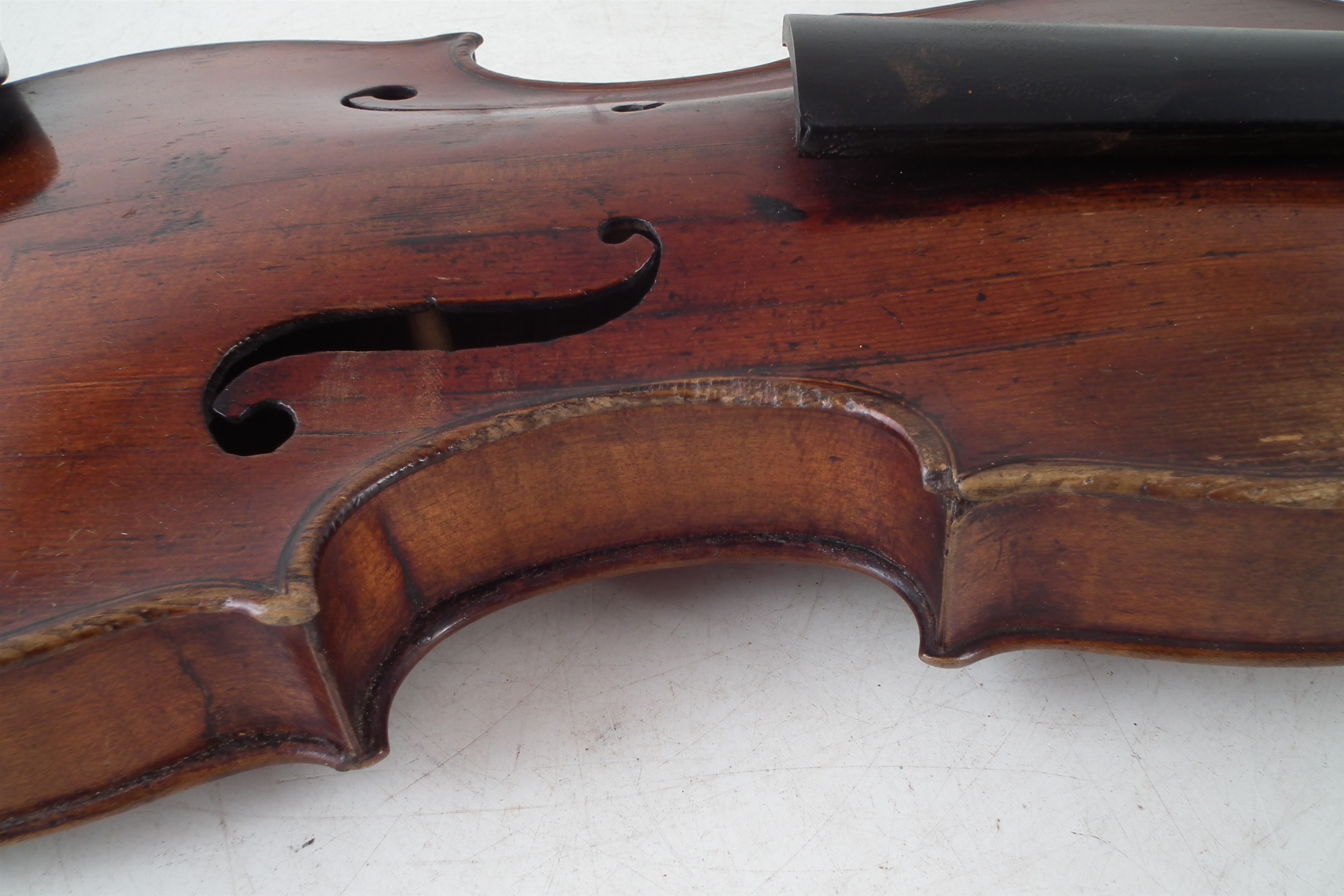 German violin with three bows and a case - Image 12 of 20