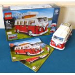 Lego Creator (10220) Volkswagen T.I. camper van complete with box and booklets 1 & 2. Condition