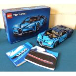 Lego Technic (42083) Bugatti Chiron complete with box and books 1 & 2. Condition reports are not