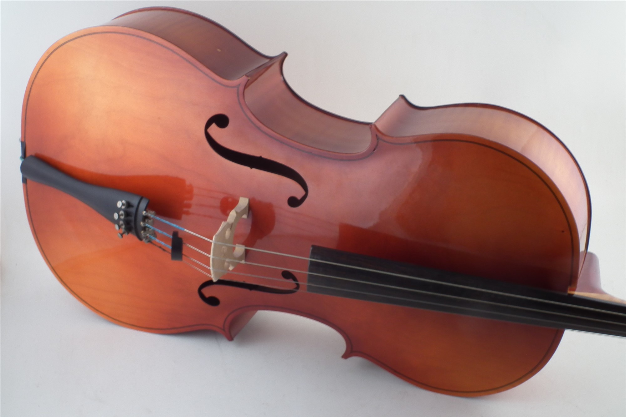 Czechoslovakian 4/4 cello, with bow, and hard case. - Image 2 of 12