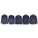 Four RAF Uniforms and a Jacket, to include a size 21 jacket and size 31 trousers, size 182/104/88