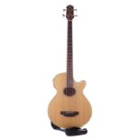 Crafter BA400EQ Acoustic Bass guitar with Ritter case.