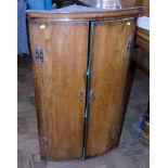 George III oak corner cupboard. Condition reports are not available for our Interiors Sales