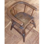 Victorian style beech child's chair. Condition reports are not available for our Interiors Sales