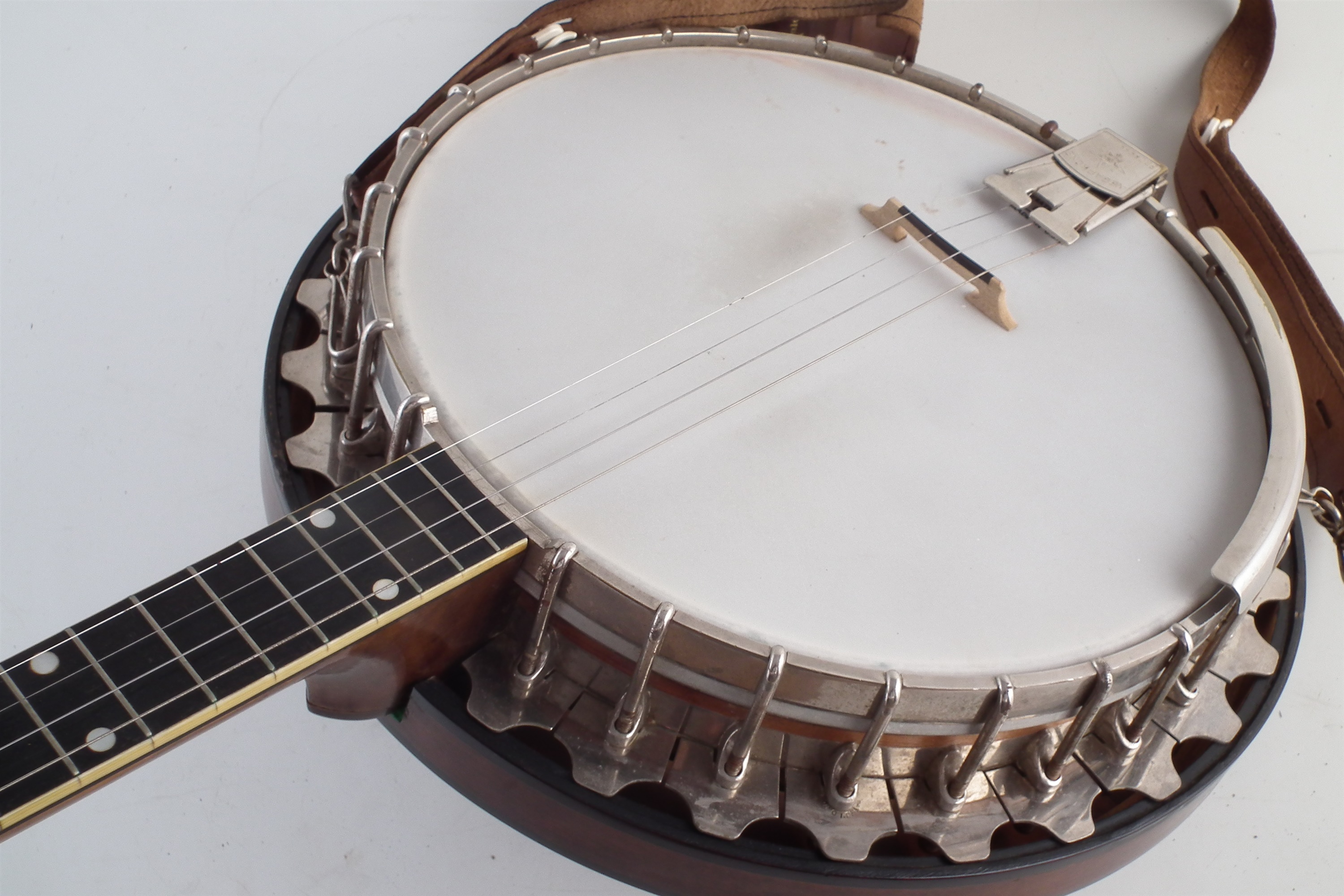 Vega Vegaphone Professional tenor four sting banjo, - Image 8 of 19