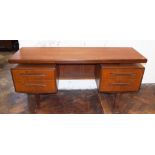 Teak twin pedestal G. plan dressing table base/desk Condition reports are not available for our