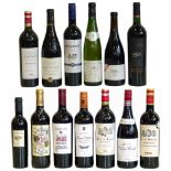 Thirteen bottles of various red wines Condition reports are not available for our Interiors Sales