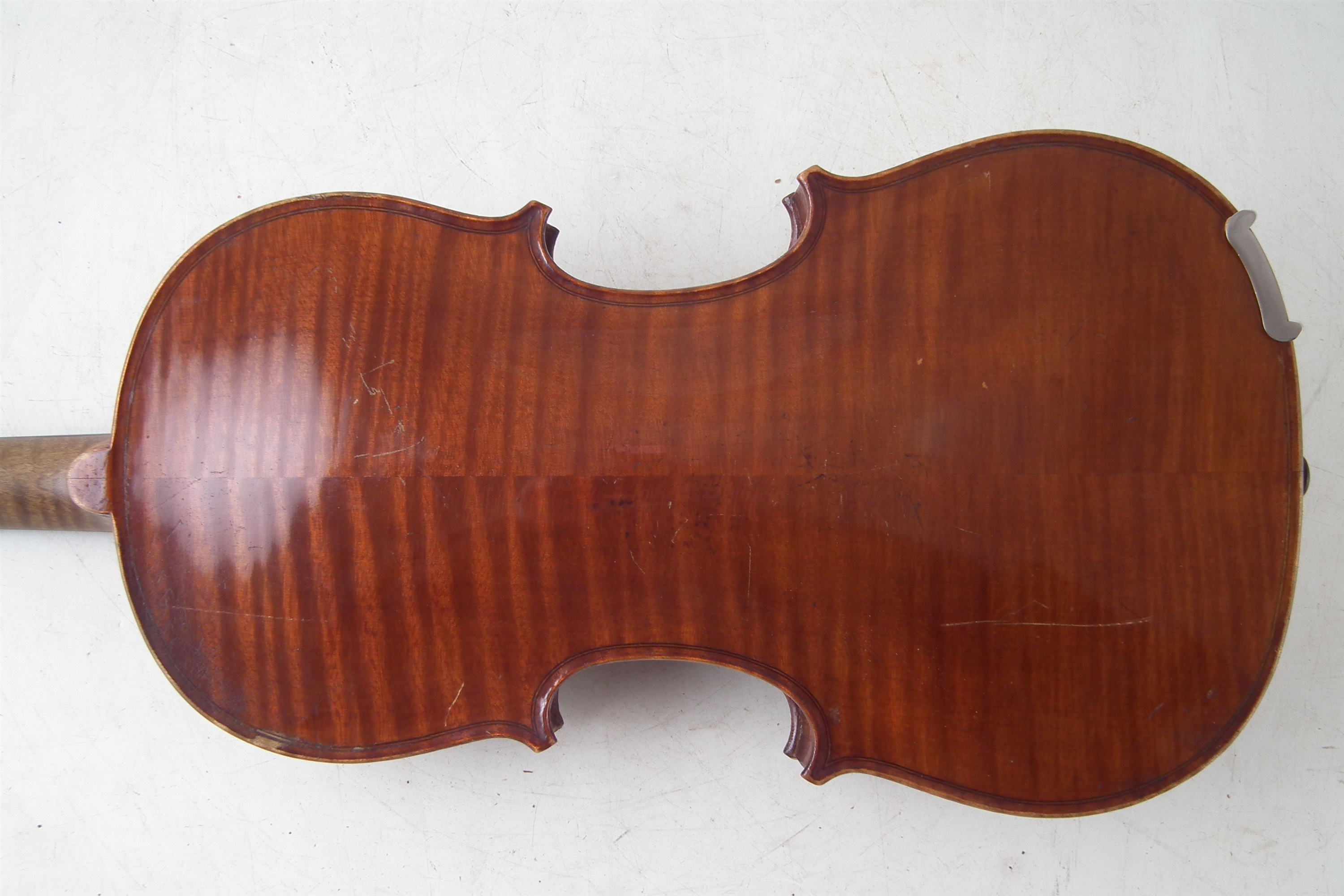 Schmidt violin with NS bow and case. - Image 5 of 15